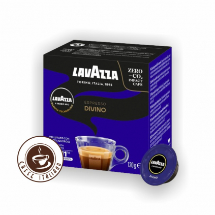 lavazza a modo mio espresso divino kapsule 16ks zmes arabica robusta mleta kava logo caffeitaliano