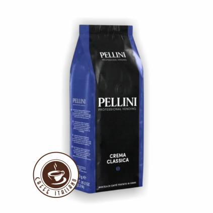 Pellini Crema Classica zrnkova kava 1kg logo caffeitaliano