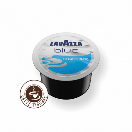 lavzza caffe blue kapsule deca bezkofeinu 100ks 100arabica mleta kava logo caffeitaliano