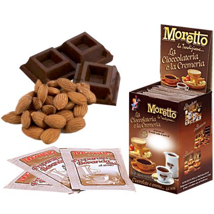 Horúca čokoláda tmavá s mandľami Moretto