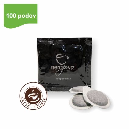 NeroPuro INTENSO e.s.e. pody 100ks – 30% Arabica + 70% Robusta