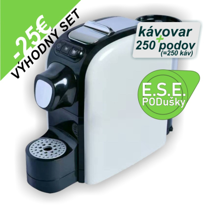 kavovar set ese pody 25e zlava biely