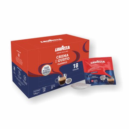 Lavazza CREMA e GUSTO e.s.e. pody 18ks – 20% Arabica + 80% Robusta