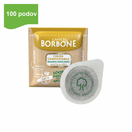 6059 2 caffe borbone oro ese pody 100ks dm44 arabica kompostovatelne caffeitaliana