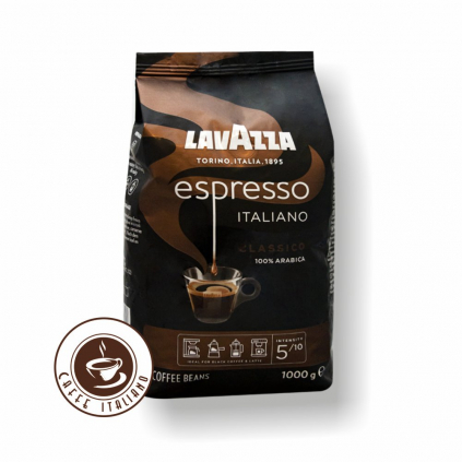 lavazza caffe espresso italiano 1kg zrnkova kava 100arabica logo caffeitaliano