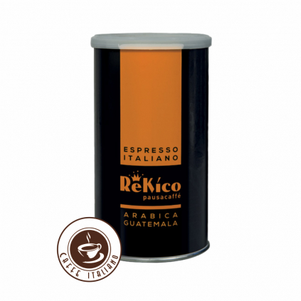 Rekico caffe mleta kava 250g guatemala arabica 100arabica doza plechovka logo caffeitaliano