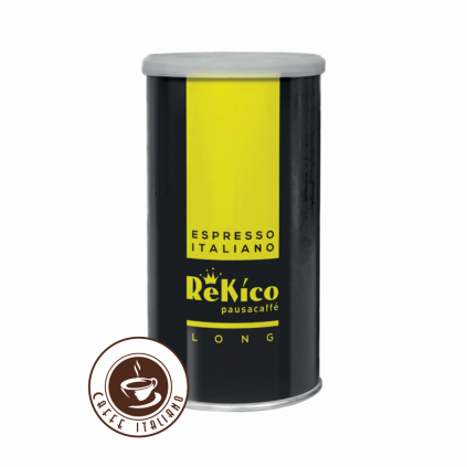 Rekico caffe mleta kava 250g salvaroma long doza plechovka logo caffeitaliano