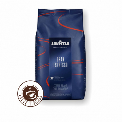 lavazza caffe gran espresso zrnkova kava 1kg 40arabica 60robusta logo caffeitaliano