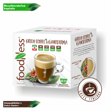 foodness zelena kava s reishi kapsule 10ks dolce gusto logo caffeitaliano