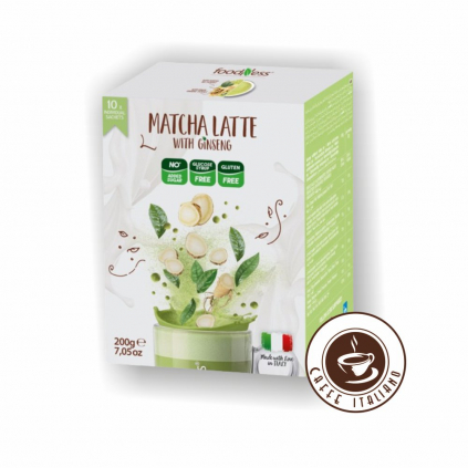 foodness matcha latte zensen prasok 10ks 20g logo caffeitaliano