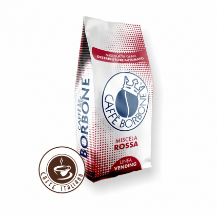 caffe borbone miscela ROSSA 500g zrnkova kava robusta logo caffeitaliano