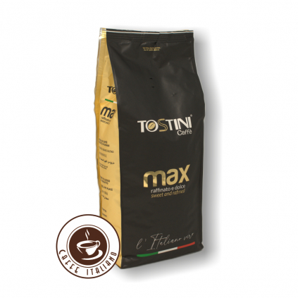 tostini miscela max 1kg zrnkova kava zmes arabica robusta logo caffeitaliano