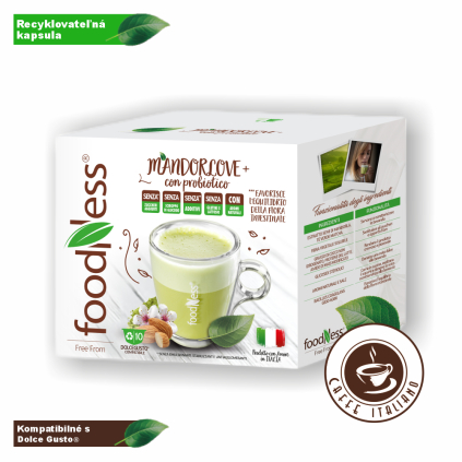 foodness mandlovy napoj kapsule 10ks dolce gusto logo caffeitaliano