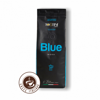 tostini coffee blue 250g mleta kava zmes arabica robusta logo caffeitaliano