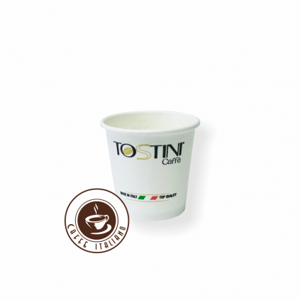 tostini caffe papierovy pohar espresso 30ml papier logo caffeitaliano