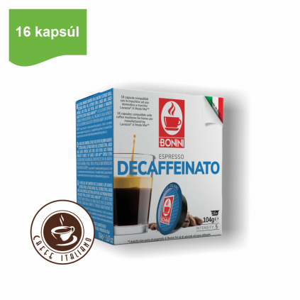 bonini caffe espresso decaffeinato bezkofeinova lavazza a modo mio 16ks arabica robusta logo caffeitaliano