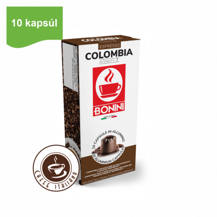 bonini caffe colombia kapsule nespresso 10ks arabica robusta logo caffeitaliano