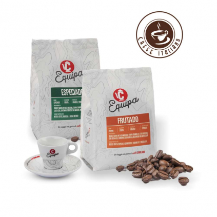 cagliari caffe equipa especiado frutado zrnkova kava 750g arabica robusta espresso salka logo caffeitaliano