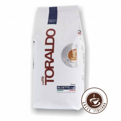 Toraldo caffe linea bluette N40 zrnkova kava 60 Arabica 40 Robusta logo caffeitaliano