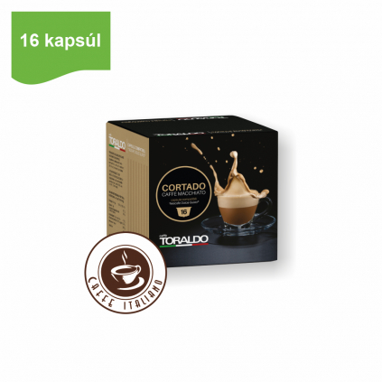 Toraldo caffe dolce gusto cortado caffe macciato 16ks kapsule caffeitaliano logo