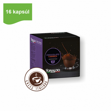 Toraldo caffe dolce gusto pomarancova cokolada 16ks kapsule caffeitaliano logo