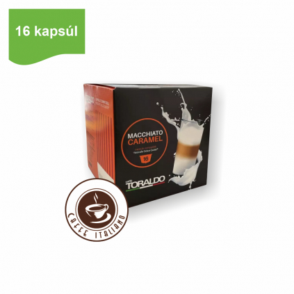 Toraldo caffe dolce gusto karamel macchiato 16ks kapsule caffeitaliano logo