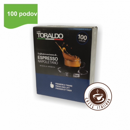 Toraldo caffe Miscela Arabica ESE pody 100ks Arabica caffeitaliano logo