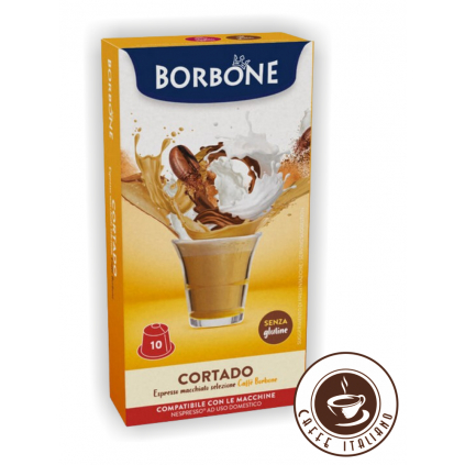 nespresso kapsule caffe macchiato cortado 10 ks Borbone logo caffeitaliano
