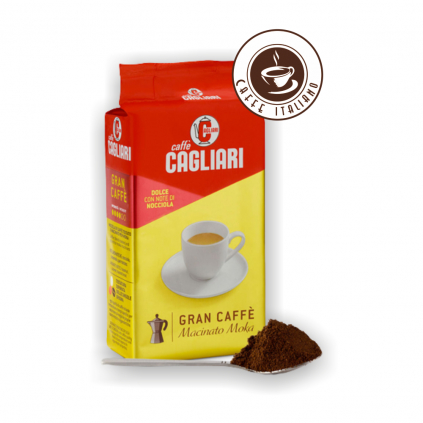 mleta kava cagliari caffe gran caffe moka 250g logo caffeitaliano