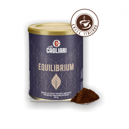 mleta kava cagliari caffe doza 250g kovova gran equilibrium logo caffeitaliano