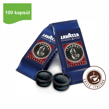 lavazza espresso point tierra espresso 100ks 100arabica mleta kava kapsule logo caffeitaliano