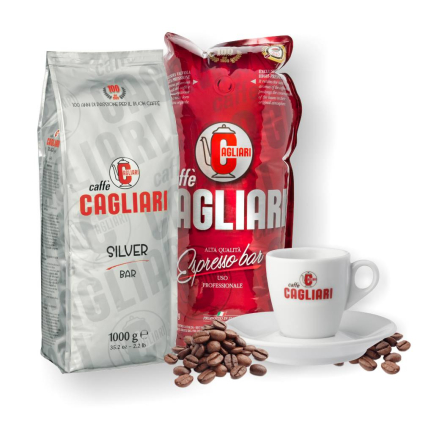 9882 cagliari caffe espresso bar silver bar 2kg zrnkova kava espresso salka a podsalka porcelan caffeitaliano