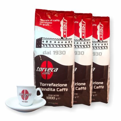 Torveca Blend 3kg kávy + šálka grátis