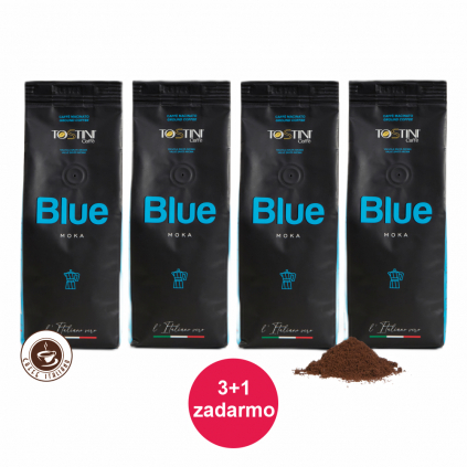 tostini coffee blue 250g mleta kava zmes arabica robusta 3a1zadarmo logo caffeitaliano