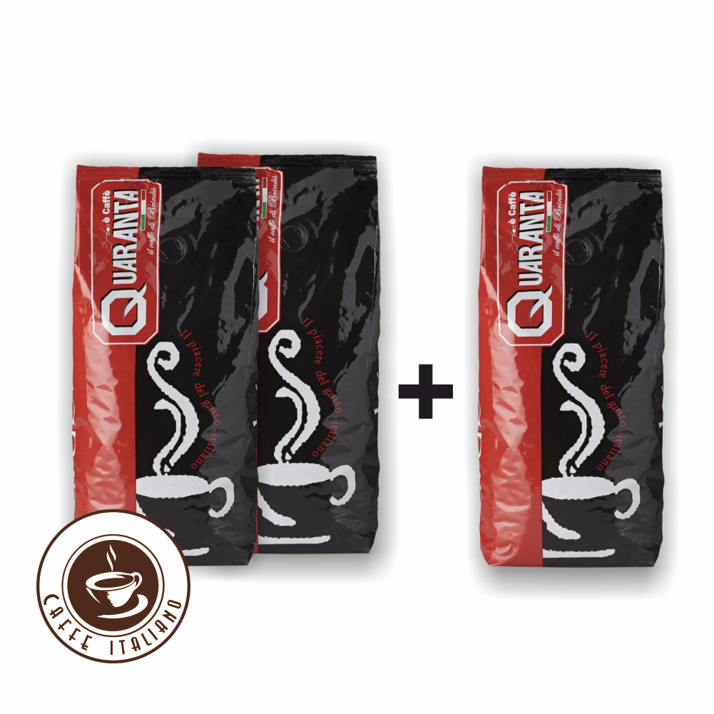 Quaranta Arabica 1kg zrnková káva  2+1 zdarma