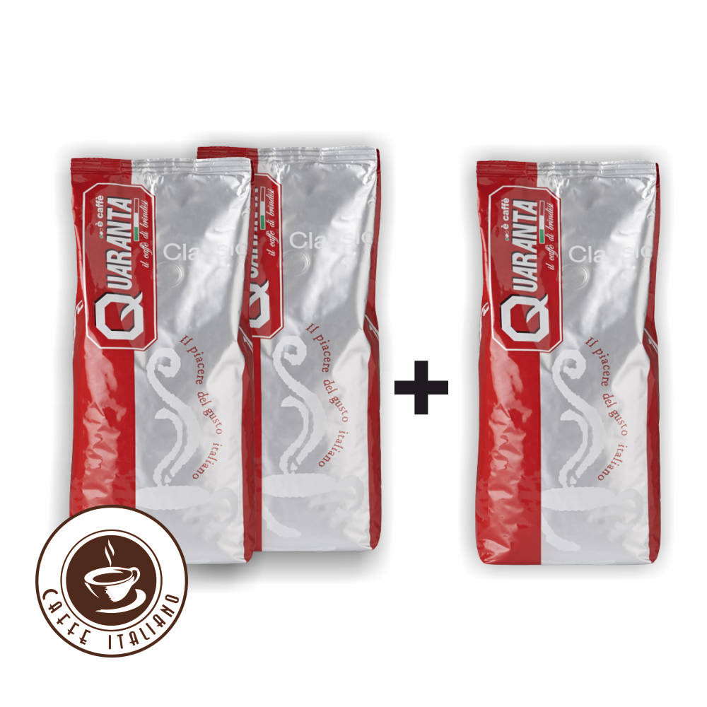 Quaranta Classic 1kg zrnková káva  2+1 zdarma