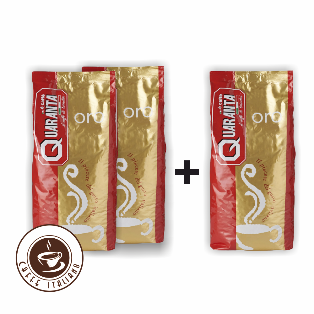 Quaranta Oro 1kg zrnková káva  2+1 zdarma