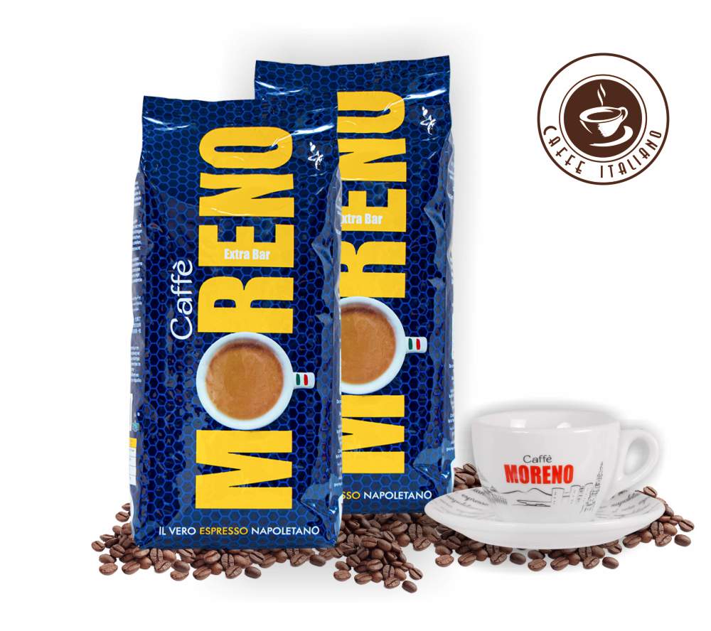 Caffe Moreno Extra Bar 2kg + espresso šálka