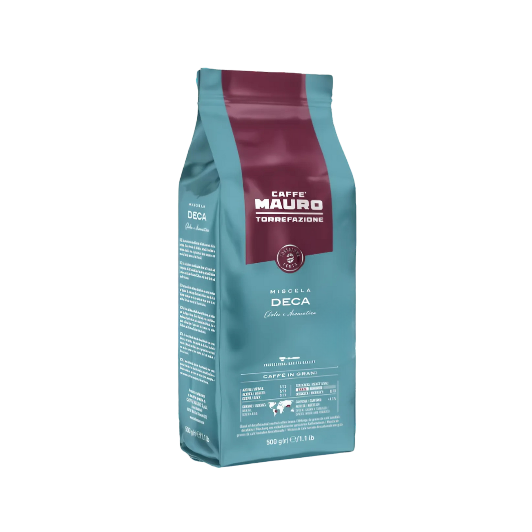 Mauro Bezkofeinová zrnková káva 500g