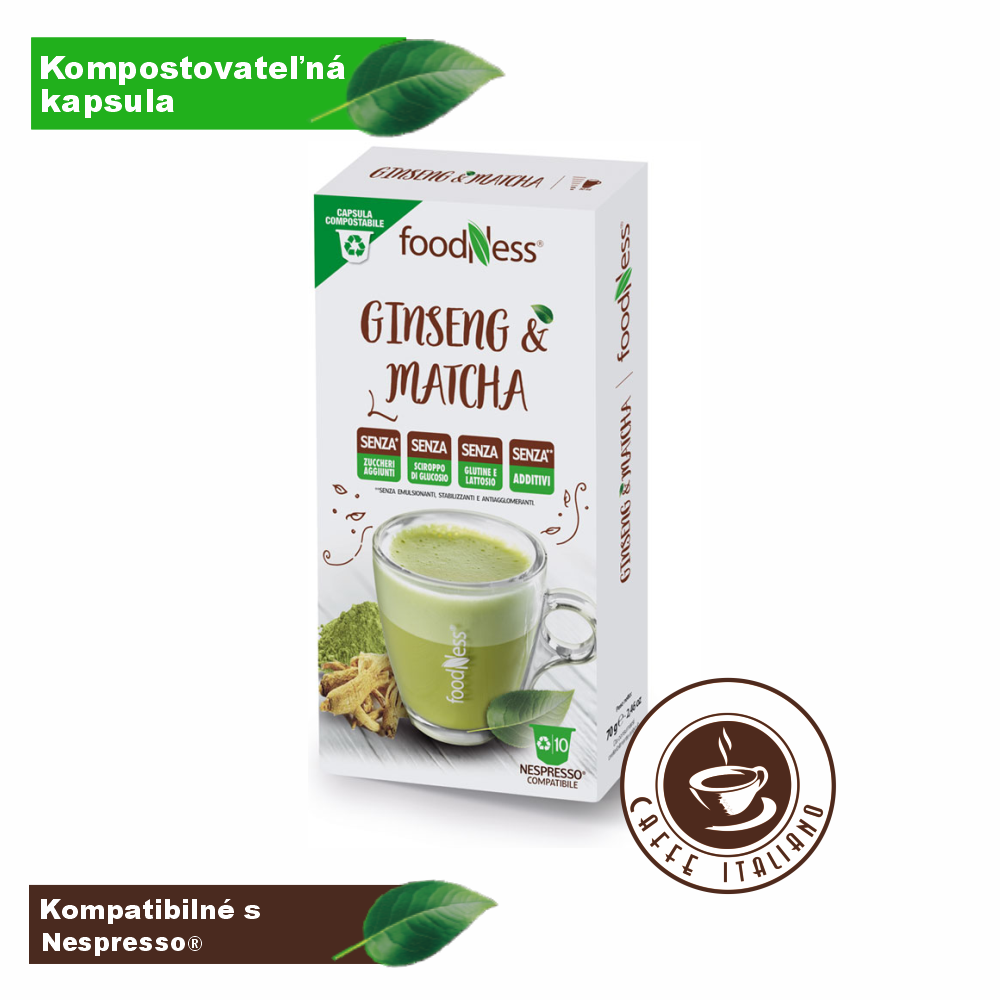 Matcha Latte so ženšenom 10 kapsúl/7g