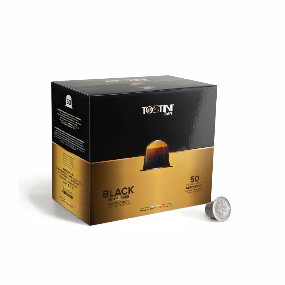 Tostini kapsule Nespresso Black 50 ks