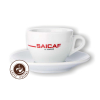 10689 3 saicaf caffee cappuccino salka 150ml keramika biela logo caffeitaliano