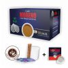 Caffe Moreno set e.s.e.pody Aroma Top 50ks+ pohár + miešatko + cukor – logo značky