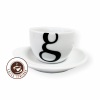 8175 2 golden brazil coffee cappuccino salka s podsalkou 150ml biela porcelan logo caffeitaliano