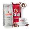 cagliari caffe espresso bar silver bar 2kg zrnkova kava espresso salka a podsalka porcelan logo caffeitaliano