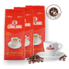 cagliari caffe gran rossa 3kg zrnkova kava 65arabica 35robusta espresso salka a podsalka porcelan logo caffeitaliano