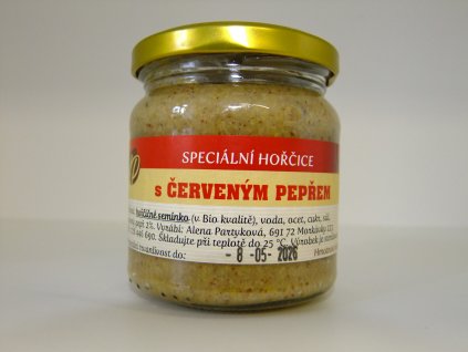 Hořčice s červeným pepřem