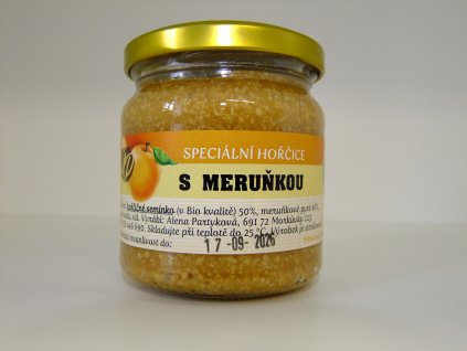 Hořčice s meruňkou