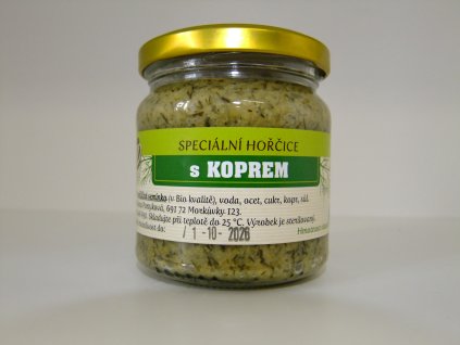Hořčice s koprem