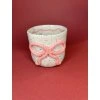 Dekorativní cupík s růžovou mašlí II.